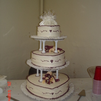 Hearts first effort at a wedding cake