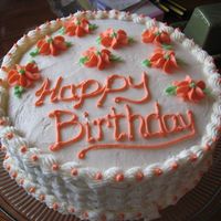 First Cake I Ever Made! This is the cake that I made a few days before I took the first Wilton class. As you can see my hands were pretty hot when I did this,...