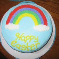 Rainbow Cake First cake I made from Wilton Class 1
