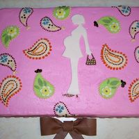 Paisley Baby Shower I was given a plate with paisleys to copy and make it a baby shower cake. The mother-to-be loved the cake. I did the paisleys out of...