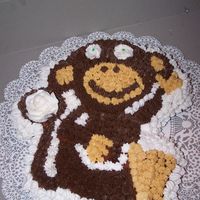 My Daughter's 1St Decorated Cake My daughter's 1st decorated cake from Course 1. The icing is vanilla flavored and the cake is strawberry.