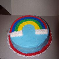 My Very 1St Decorated Cake Photo of my 1st buttercream iced cake from Course 1. The icing is vanilla and the cake is lemon flavored.