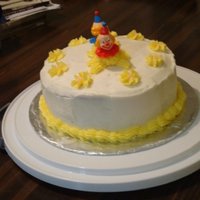 Wilton Course 1 Cake 2 My second wilton course 1 cake. Just a basic cake showing some of the techniques we learned.