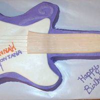 Hanna Montana Guitar Birthday Cake 