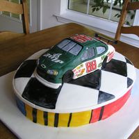 Dale Earnhardt Jr. #88 This should be in a cake wreck category. This took hours and didn't look as good as we hoped. Maybe next time, eh? If experience is...