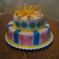 First Birthday Cake For Girl This is the first cake I made for a friend's daughter's birthday