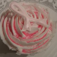 Breast Cancer Cupcake I made these for a breast cancer fundraiser.