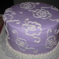 Embroidery My first attempt at using embroidery technique, all BC icing. This idea taken from cakes view here on CC...Thank you for viewing....