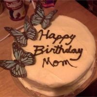 Chocolate Butterfly Cake Made for my mother birthday. The cake was a lime cake with mango buttercream icing. I had a problem with the frosting so frosting of cake...