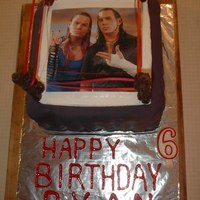 Wwe Birthday Cake This is the WWE birthday cake I made for my grandson's 6th birthday. Matt and Jeff Hardy are edible image, black "drape" is...