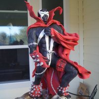 Spawn I took 1st place in the show cake division with this cake at the 2011 Austin cake show.Its 160 servings of cake. The Figure is Modeling...