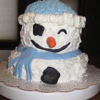 Simple Snowman This was a quickie for a late Christmas celebration. . .. he gives me a little bit of an evil snowman or pirate vibe. Good thing there...