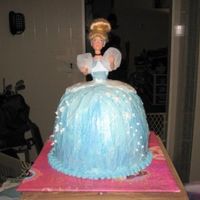 Cinderella Doll Cake This is the cake I made for my daughter's 2nd birthday. She had a Disney Princess Party and loved Cinderella so it fit. It was much...