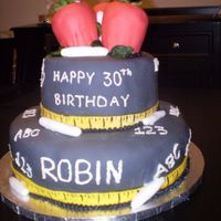 Teacher's Birthday Cake This is a birthday cake for a woman who is a teacher. Yet another cake taken from another cakecentral user. Thanks reeseob!