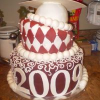 Graduation Cake This is a graduation cake for my niece's graduation that started out as a topsy turvy cake. The day before the party the bottom and...