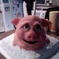 When Pigs Fly A bride was told by her fiance that when pigs fly they can get married. Once they set the date the bride requested this cake for her groom...