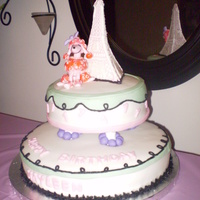 Pink Poodle In Paris 1St Birthday This cake was for my daughter's first birthday. The theme was a pink poodle in paris.