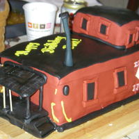 Erie Lackawana Caboose Erie Lackawana caboose cake for my father