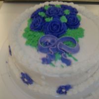Wilton Course 1 Finale Cake My last cake for Wilton Course 1. You can see pink by the bow because I attempted to write something and it smeared so I had a mini...