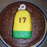 Scuba 17Th Birthday This is a round cake with a smaller cake molded into a tank on top. The cakes are both yellow cakes with chocolate whipped frosting. The...