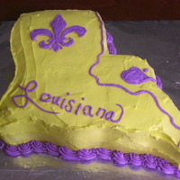 Louisiana Cake I made this for my husband. He was having a potluck at work and the theme was food from home. We are from Louisiana and so I made this cake...