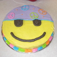 Peace my daughter designed this cake. She wanted to design her own birthday cake so she drew me a picture of what she wanted. This is the result...