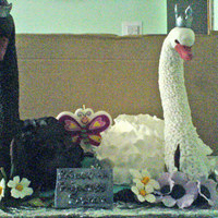 Prince & Princess Swan I made these cakes after the little swan cakes and decided to make them much bigger.