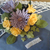 Blue & White Cake I loved these colours together It was a sponge cake with jam and cream throught the middle.