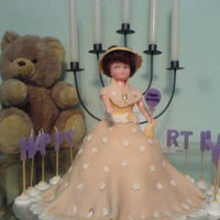 Lady Cake This cake was Angel food cake with ink icing