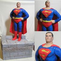 Superman Cake This is a cake for a 3 year old whose big sister is starting school. The family is having a celebration to mark the event with a cake for...