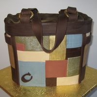 Coach Patchwork Purse An anniversary present from my uncle to his wife. Two cakes (Red Velvet & Strawberries & Cream) stacked, carved, and covered with...