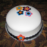 Birthday Cake For Co-Worker Chocolate cake, fondant covered