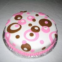 Pink And Brown Birthday Cake Pink and Brown Birthday cake for Co-worker