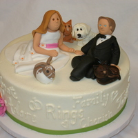 Bridal Shower The maid of honor surprised her sister with this cake. She sent me pics of the couple's animals so I could represent them as well....