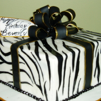 Zebra Birthday Present 