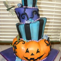 Pink Cake Box With A Pumpkin Twist This is my very first topsy turvy cake!!!! I can't help but be so proud of myself.