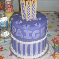 Paige's Purple Cake This was for a friend's (and regular customer) daughters birthday. She left the design up to me but asked if I could include cookies...