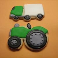 Truck And Tractor NFSC with royal icing. TFL