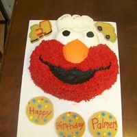 Elmo B-Day Cake This was a present for my boss's son's 2nd b-day. I was going to do the whole pattern from the 2009 yearbook but after the dog...