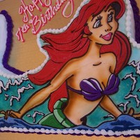 Ariel buttercream airbrush
