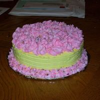 Birthday Cake made for my cousins 40th it was only the 2nd cake I decorated.