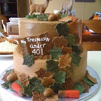 Deer Hunters Birthday Cake 