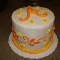 Practice Birthday Cake 2 layers, 6" WASC with SS Buttercream. Just practicing for a birthday cake that my friend and I are making for another friend. Trying...