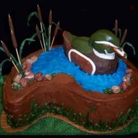 Wood Duck Grooms Cake All modeled with chocolate clay Duck is a mixture of dark chocolate and rice krispies covered with chocolate clay