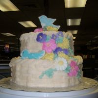 Easter Basket Cake a cake i made for my coworkers for easter. its a bit shaky since i did it about 2 hours before i went to bed. cake is covered with...