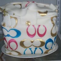 Coach Purse Cake My first coach purse cake.