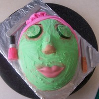 Spa Cake Thanks CC you all made me step up and think outside the box and be creative and make my friend a cool cake for her spa party. And, she...