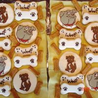 Dog Cookies I made these cookies for my daughters dog themed birthday party. The round cookies are sugar cookies decorated with buttercream and...