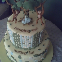 Monkey Vine Sorry pic is bad, it was taken with a camera phone because my real camera is broken. Covered with white chocolate MFF. Very nice to work...