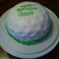 0514091932A.jpg Last minute cake for birthday! Chocolate WASC w/ Chocolate buttercream filling. Iced in buttercream. TFL